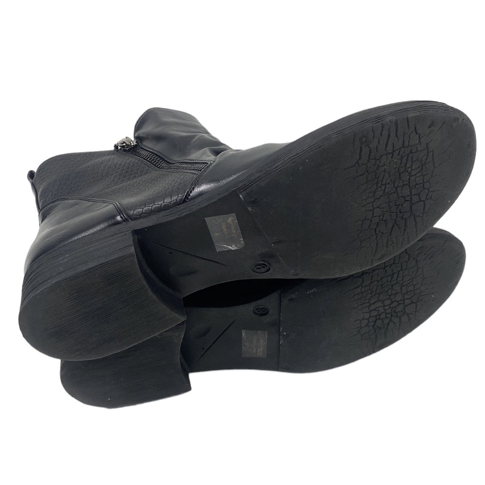 Corkys Cherish Black Vegan Leather Booties - Picture 6 of 8